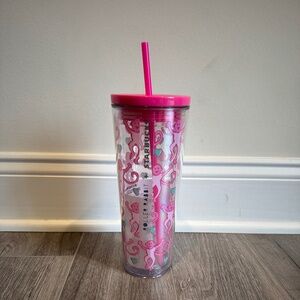 Starbucks Roller Rabbit Pink Tumbler